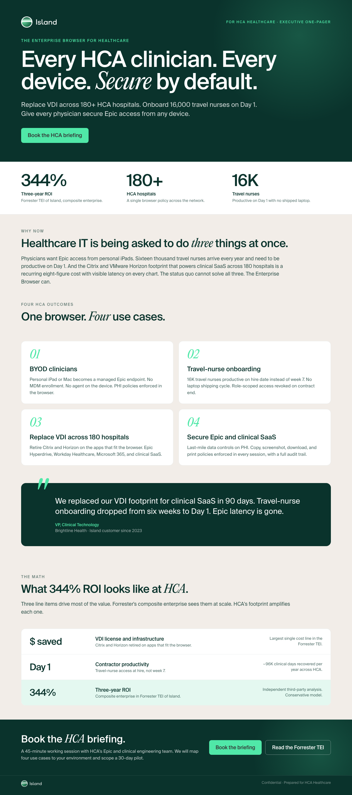 HCA one-pager
