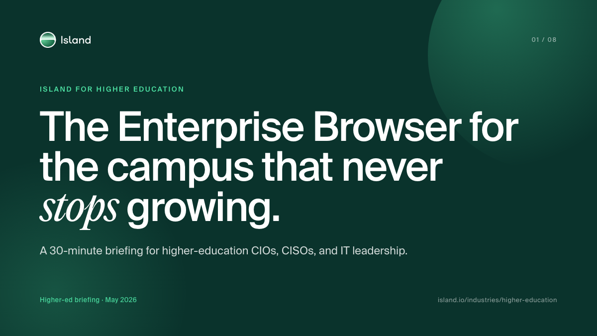 Higher Ed sales deck