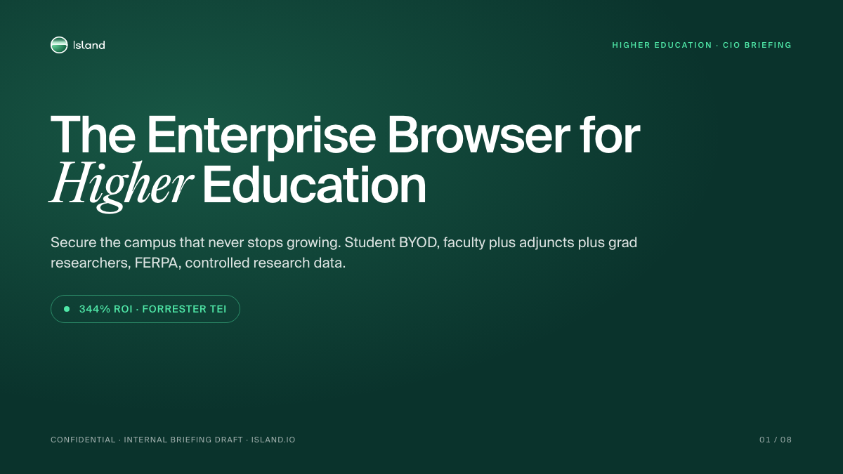 Higher Ed sales deck